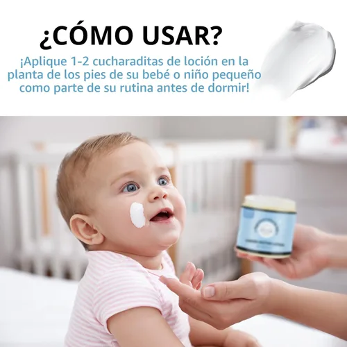 Vista 6 de Loción de magnesio para niños - Loción orgánica de magnesio para bebés - Alivio calmante y relajación - Crema tópica de magnesio calma a los niños a