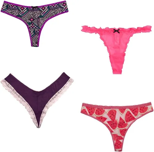 Vista 4 de Tangas para mujer, paquete de 10 piezas de tangas transpirables para mujer