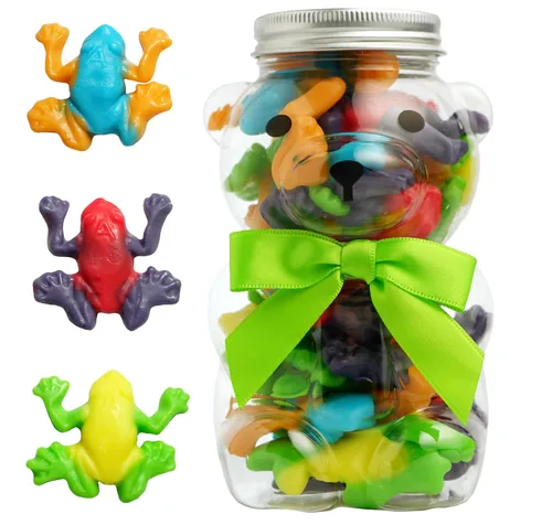 Vista 9 de Bear Necessities Osos Gominosos en Frasco de Oso - Lindo Lazo, Caramelos Gomosos Envasados a Mano, Regalo - Elaborados y Hechos en los EE. UU.