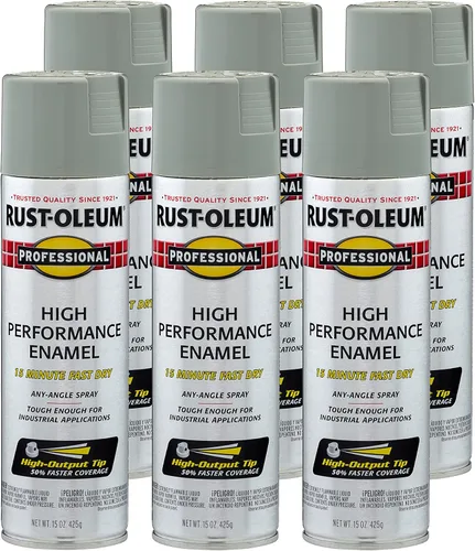 Vista 47 de Rust-Oleum 7515838 Pintura en aerosol de esmalte profesional de alto rendimiento, 14 onzas, aluminio