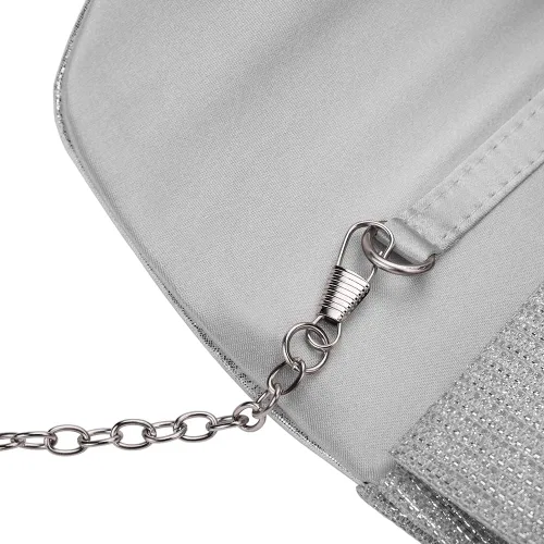 Vista 6 de ERIJUNOR Bolso de mano para mujer, clásico sobre de noche, brillante, fiesta de novia, baile de graduación, bolso cruzado