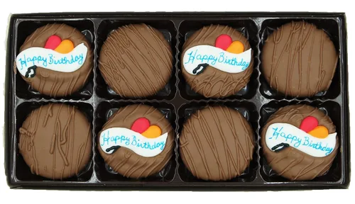 Vista 230 de Galletas Oreo bañadas en chocolate oscuro y con leche, de Philadelphia Candies