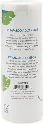 Vista 3 de Toallas perforadas de Bambú, 25 paños, de NatureZway