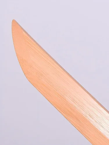 Vista 7 de Espada de madera de bambú para práctica, espada de 40 pulgadas, para entrenamiento de artes marciales, utilería de anime, Bokken ligero para adultos