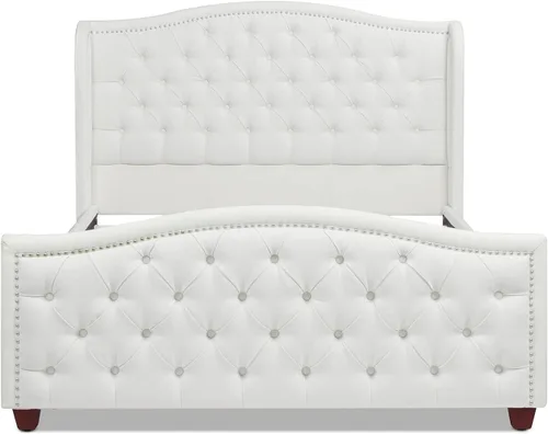 Vista 22 de Jennifer Taylor Home - Cama Anastasia de tamaño Queen de terciopelo resistente en color verde oliva Terciopelo de rendimiento verde oliva