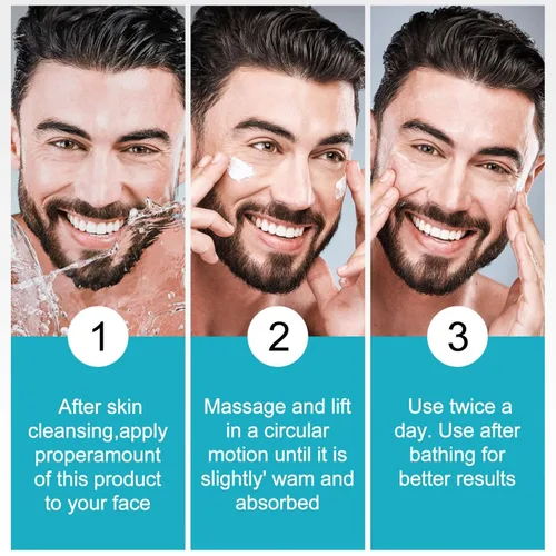 Vista 7 de Crema reafirmante facial para hombre, hidratante facial antiarrugas con colágeno, retinol, crema facial antienvejecimiento para tensar la piel