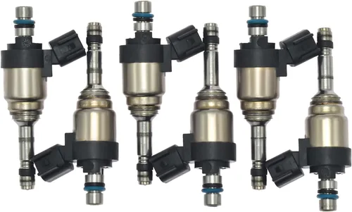 Vista 8 de 6PCS inyector de combustible 35310-3C550 compatible con Hyundai Genesis Azera Santa Fe Genesis Coupe 2012-2015, compatible con Kia Sorento Cadenza4