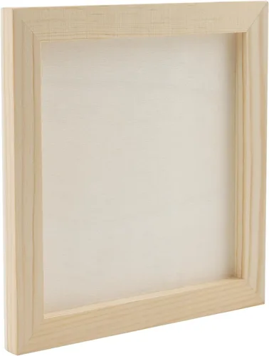 Vista 3 de MOUYAT Paquete de 20 paneles de lienzo de madera de 6 x 6 pulgadas, tableros de lienzo de madera de abedul sin terminar para pintar, tableros