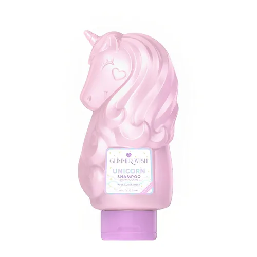 Vista 9 de Glimmer Wish Acondicionador Mermaid Kids sin parabenos ni sulfatos para cabello fuerte y liso, cuidado del cabello de los niños, aroma tropical