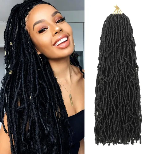 Vista 12 de Extensiones de cabello de ganchillo de 12 pulgadas de pelo sintético de ganchillo 1B, extensiones de cabello de ganchillo suaves