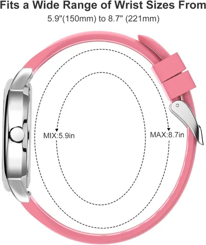 Vista 5 de GOLDEN HOUR Reloj de enfermera impermeable para profesionales médicos, estudiantes, mujeres y hombres, esfera luminosa de fácil lectura, 24 horas