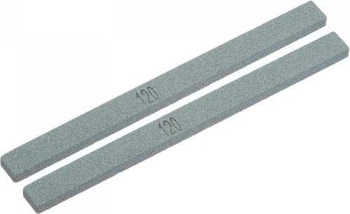 Vista 12 de uxcell Piedras de afilar 80 grano verde carburo de silicio cuchillo piedra de pulido piedra de afilar 2pcs