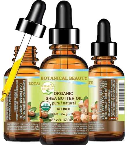 Vista 10 de Botanical Beauty Aceite orgánico de manteca de karité 100 % puro, natural, sin diluir, refinado, refinado, aceite portador prensado en frío
