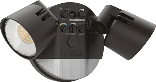 Vista 12 de Lithonia Lighting HomeGuard - 2 luces LED de inundación para exteriores, luces LED para exteriores, sensor de atardecer a amanecer, lúmenes Blanco