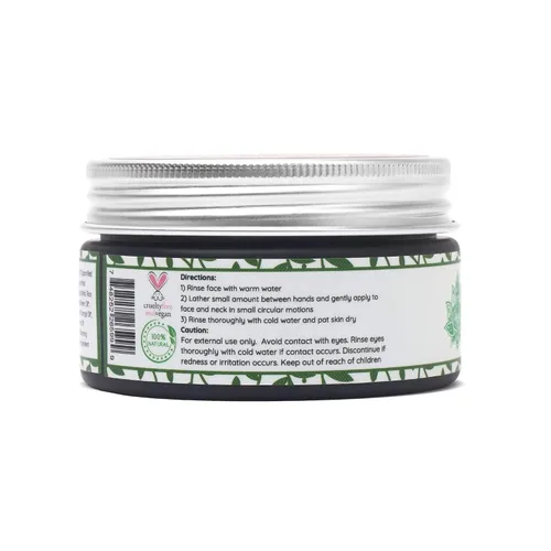 Vista 8 de Jabón facial orgánico, propenso al acné, limpiador de piel grasa con aceite de árbol de té y neem. Ingredientes totalmente naturales para manchas