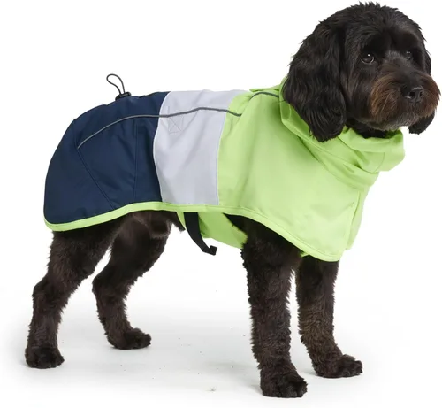 Vista 38 de Spark Paws - Chaqueta impermeable para perros, resistente al viento, para perros pequeños, medianos, grandes y extragrandes, traje reflectante