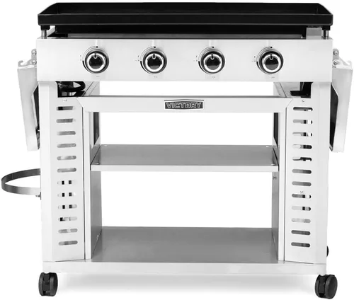 Vista 2 de BBQGUYS Victory Plancha de propano de 36 pulgadas, 4 quemadores, plancha de gas propano LP