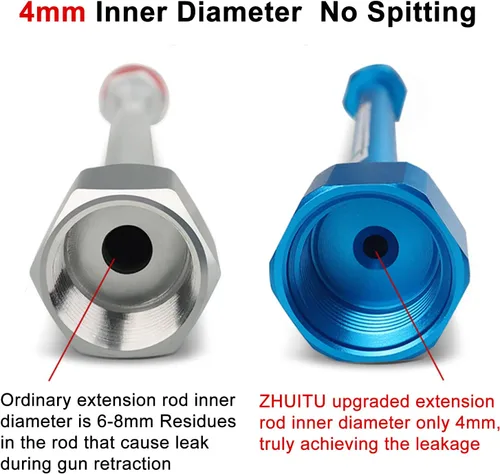 Vista 5 de Pulverizador de Pintura Sin Aire Punta de Pistola Pulverizadora Poste de Extensión Paquete de 3 Pistolas Pulverizadoras Sin Aire Varita de Pintura
