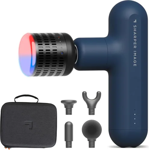 Vista 12 de Sharper Image Powerboost Move Aero [nueva versión 2026] Mini pistola de masaje de percusión de tejido profundo, herramienta de masaje