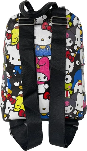 Vista 3 de Fast Forward Hello Kitty My Melody Kuromi, Aggretsuko, Gudetama y mucho más! Mochila Mini Deluxe de 10" con 1 bolsillo frontal - C6CME4WN