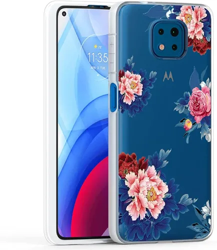 Vista 4 de Funda para teléfono Moto G Power 2021 (no compatible con la versión 2020), Motolora G Power funda para niñas, funda protectora transparente de TPU