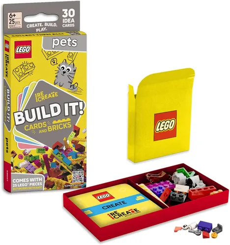Vista 6 de Lego Recreate - Tarjetas de actividades - Animales Juego de construcción creativa con más de 30 tarjetas de actividades y 25 elementos Lego A