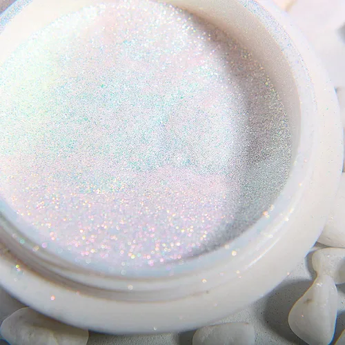 Vista 5 de Barniz, espejo mágico efecto neón polvo brillante perla uñas brillo uñas arte decoraciones