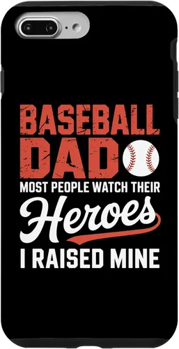 Vista 12 de Baseball Dad Most People Watch Their Heroes I Raised Mine Case for iPhone 16