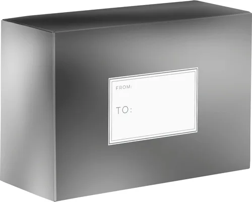 Vista 4 de Jillson & Roberts - Cajas de regalo medianas para cumpleaños y vacaciones, color negro (12 piezas)