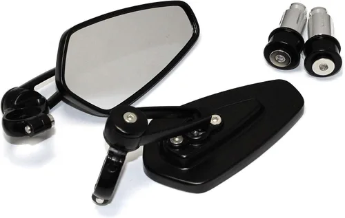 Vista 3 de Espejos negros para motocicleta de 7/8 pulgadas para Yamaha FZ09 FZ07 2015-2017 para Kawasaki Z1000 / Z750 / ER-6F / ER-6N para CB1000R para Suzuki