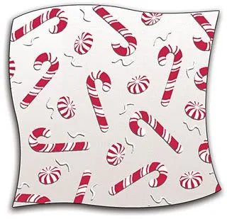 Vista 3 de Scott's Cakes Mezcla de chocolate de lujo envuelta en papel de aluminio navideño en una bolsa de bastón de caramelo de 8 onzas