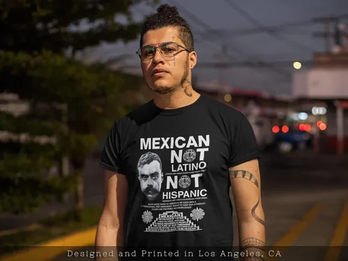 Vista 3 de ShirtBANC Mexicano no latino Emiliano Zapata camisa Cool Mexico Tee