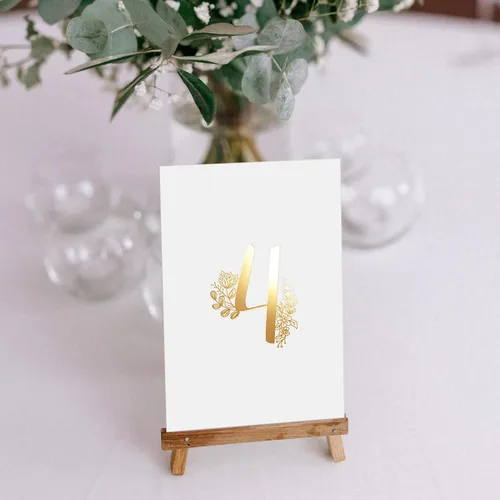 Vista 8 de Sweetzer & Orange - Números de mesa dorados para bodas – 1 a 25 elegantes tarjetas de mesa para bodas, bar mitzvah, decoraciones de quinceañera