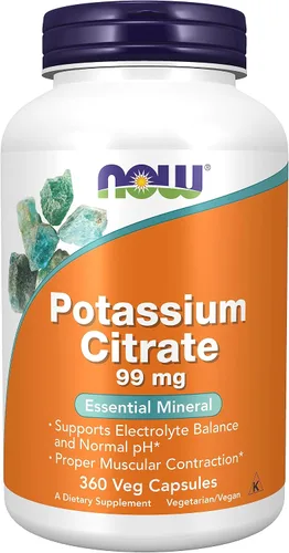 Vista 9 de NOW FOODS Citrato de potasio, 180 CT