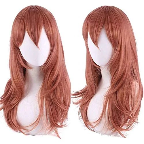 Vista 5 de ZIFUNMUR Anime DenjiAngel Devil Cosplay Peluca Unisex Largo Liso Pelo Sintético Accesorios para Halloween (Angel Devi)