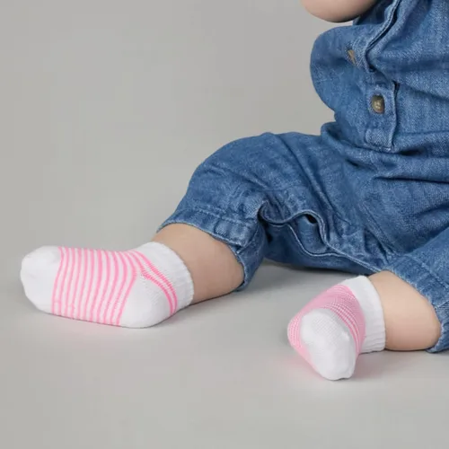 Vista 4 de Fruit of the Loom Calcetines elásticos de corte bajo Grow & Fit Flex Zones, paquete de 22 unidades, unisex, para niñas y niños