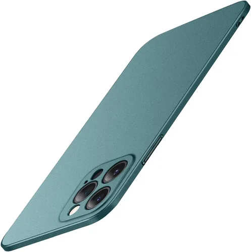 Vista 11 de Casechics Compatible con iPhone, Funda de Lujo Mate de PC Duro Ajuste Delgado Ultra Delgada Ligera Protección de Lente de Cámara Funda Suave a Negro