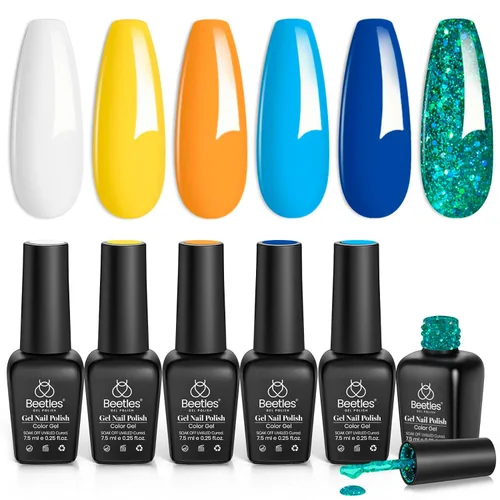 Vista 28 de beetles - Juego de esmaltes en gel color borgoña – Berry Merlot 6, ciruela, cereza, moca, rojo, otoño-invierno, morado oscuro, vino púrpura oscuro