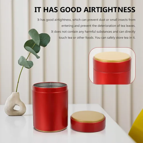 Vista 6 de Hemoton Latas de té para café, té, azúcar, lata de té con tapas herméticas, recipiente para suelto y bolsas para almacenamiento de azúcar de café