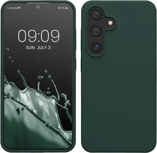 Vista 184 de kwmobile Funda compatible con Samsung Galaxy S9 - Funda de silicona TPU con acabado suave - Blue Reef