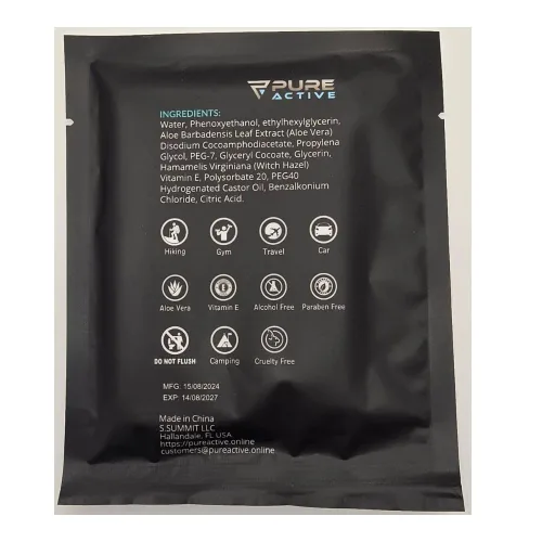 Vista 3 de Toallitas corporales para ducha de 12"x12", 40 toallitas corporales de higiene personal envueltas individualmente para mujeres y hombres, manténgase