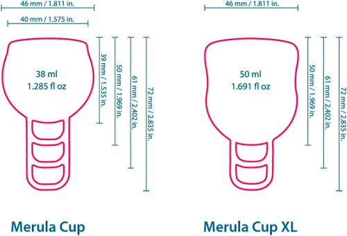 Vista 5 de Merula Taza Fresa (Rosa) - La Copa Menstrual Talla Única