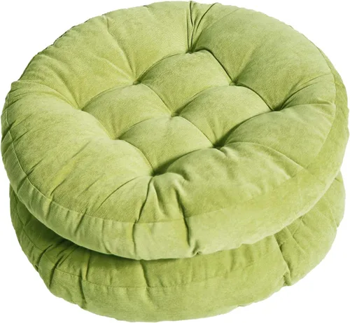 Vista 20 de Tiita Cojín de suelo de 22 pulgadas, cojín redondo para silla de exterior Redondo beige