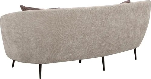 Vista 6 de Coaster Home Furnishings Ellorie - Juego de sofá curvado tapizado de 2 piezas, color beige