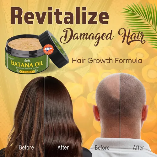 Vista 2 de ANGELYCIA Aceite de batana crudo para el crecimiento del cabello y estimulador del cuero cabelludo - Aceite para el cabello 100% puro de Honduras