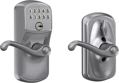 Vista 15 de SCHLAGE FE595VCAM716ACC FE595VCAM/ACC 716 cerradura de teclado para puerta, con manija Accent, flexible, bronce envejecido