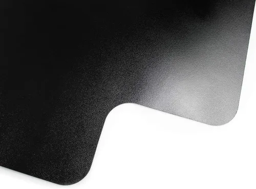 Vista 5 de Floortex® Advantagemat® - Tapete de vinilo negro para silla con bordes para suelo duro, 36 x 48 pulgadas