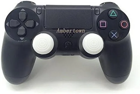 Vista 2 de Funda de silicona analógica para mandos de juego PS4 PS3 Xbox 360 Xbox One blanco