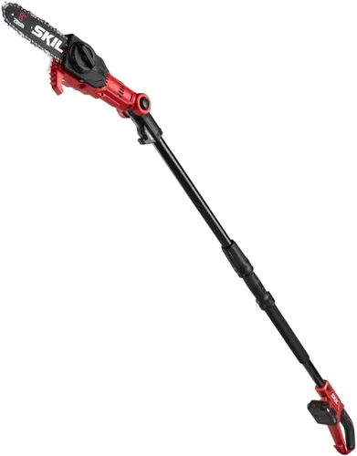 Vista 2 de SKIL PS4563B-10 PWR CORE 20 8" 20V Kit de sierra de poste, incluye batería de litio de 2.0 Ah y cargador, rojo