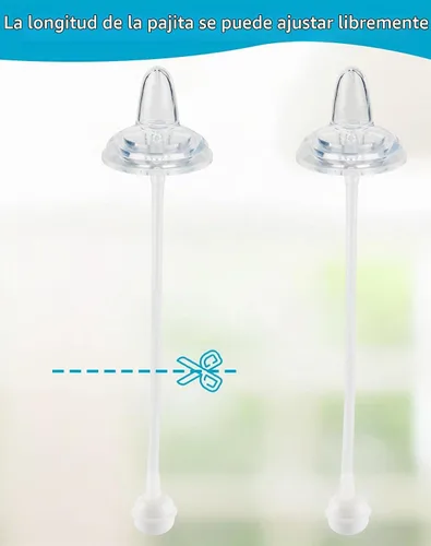 Vista 9 de Kit de conversión de vaso para biberones de vidrio estrechos y estrechos de Dr. Browns, kit de transición a prueba de derrames con boquilla